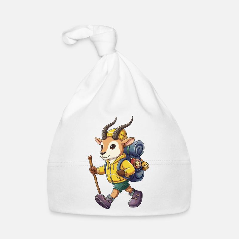 Charmante antilope randonnée camping Aventure Backpacker Bonnet bio Bébé