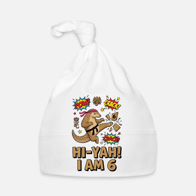 Hi-yah Je suis 6 Karaté Pangolin Bonnet bio Bébé