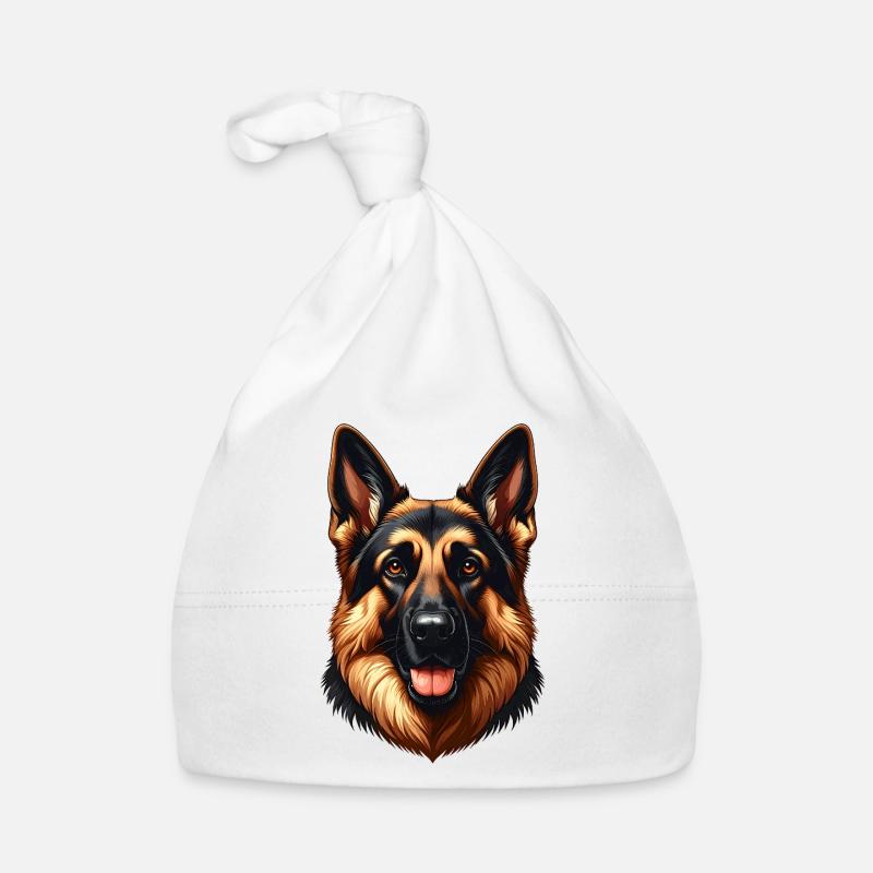 German Shepherd Dog Organic Baby Cap