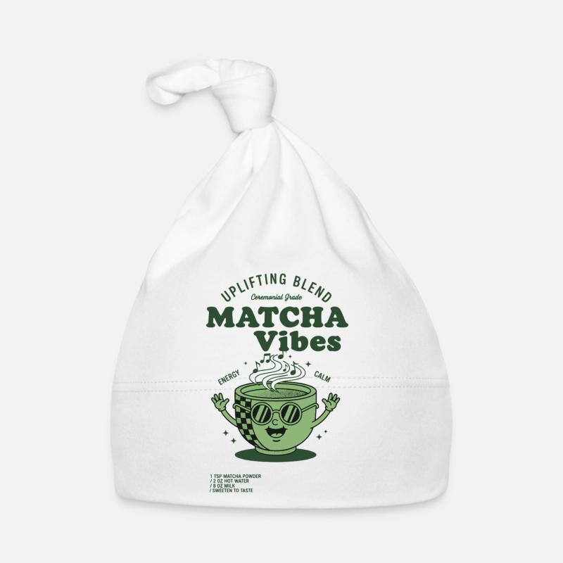 Matcha Vibes Mélange Élevant Grade Cérémoniel Bonnet bio Bébé