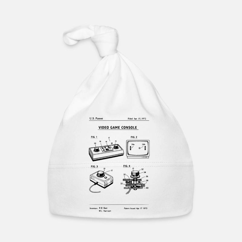 Brevet de plan de console de jeu rétro Bonnet bio Bébé