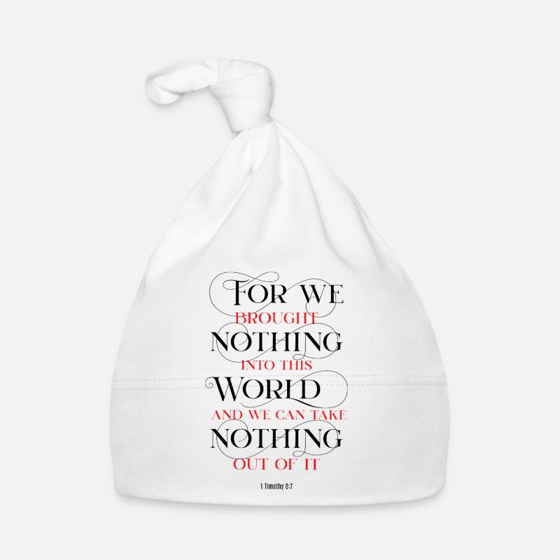 Take Nothing Baby Bio-Mütze