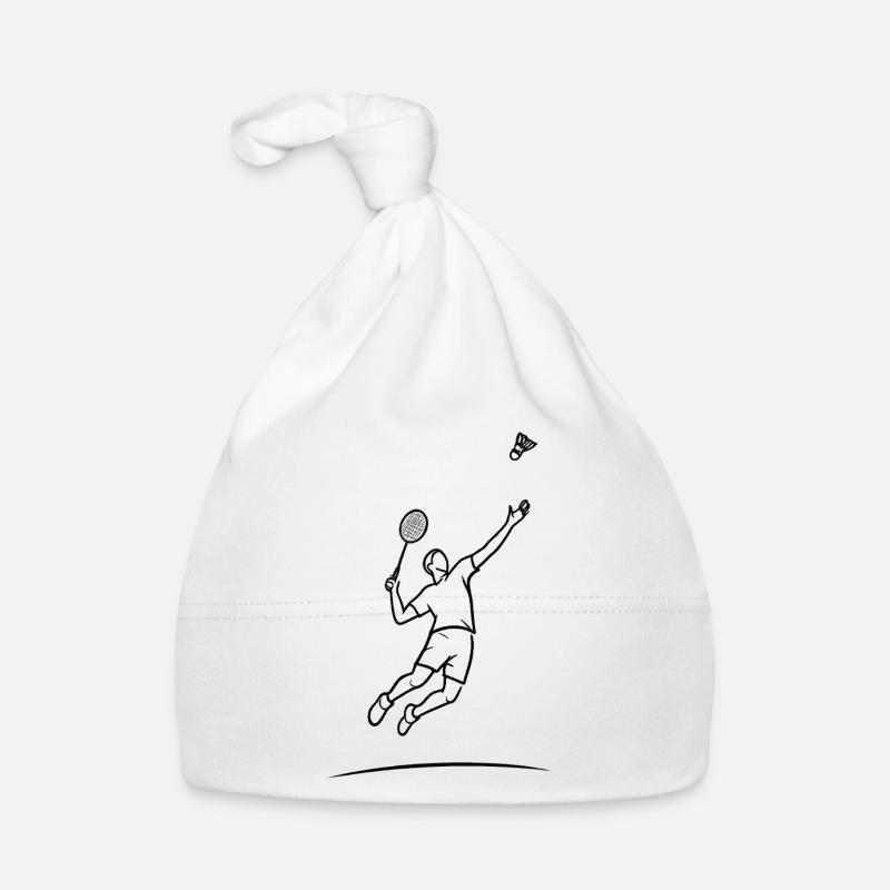 Badminton jumping hero Organic Baby Cap