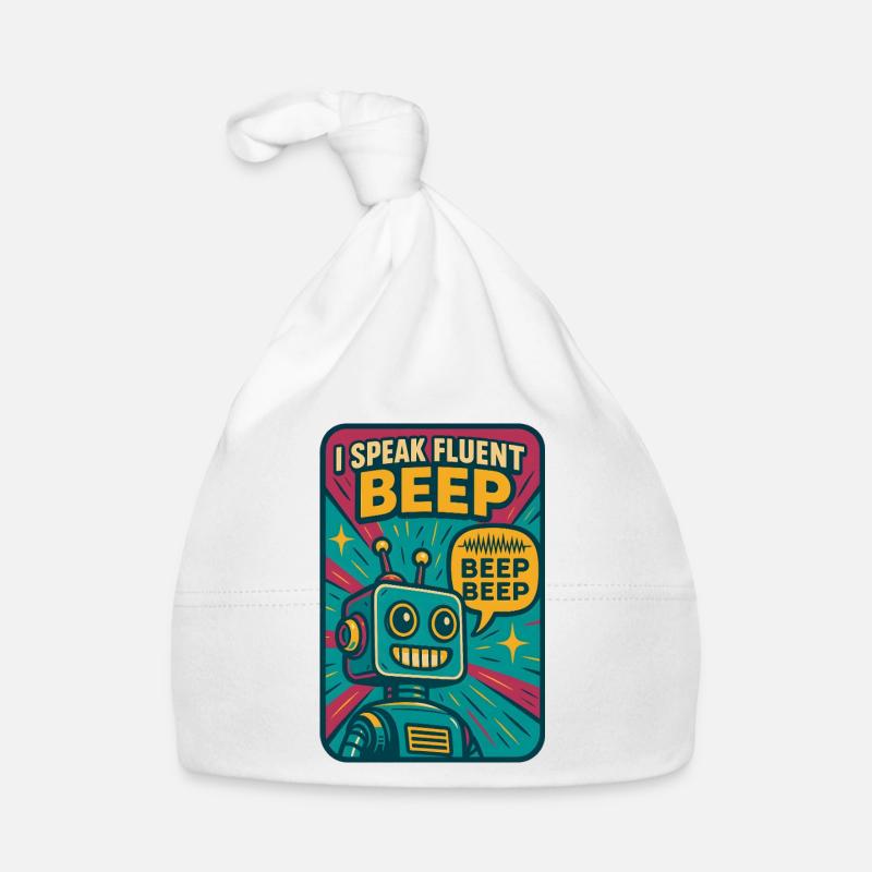 Flowing Beep | Robot Sci-Fi Nerd Organic Baby Cap