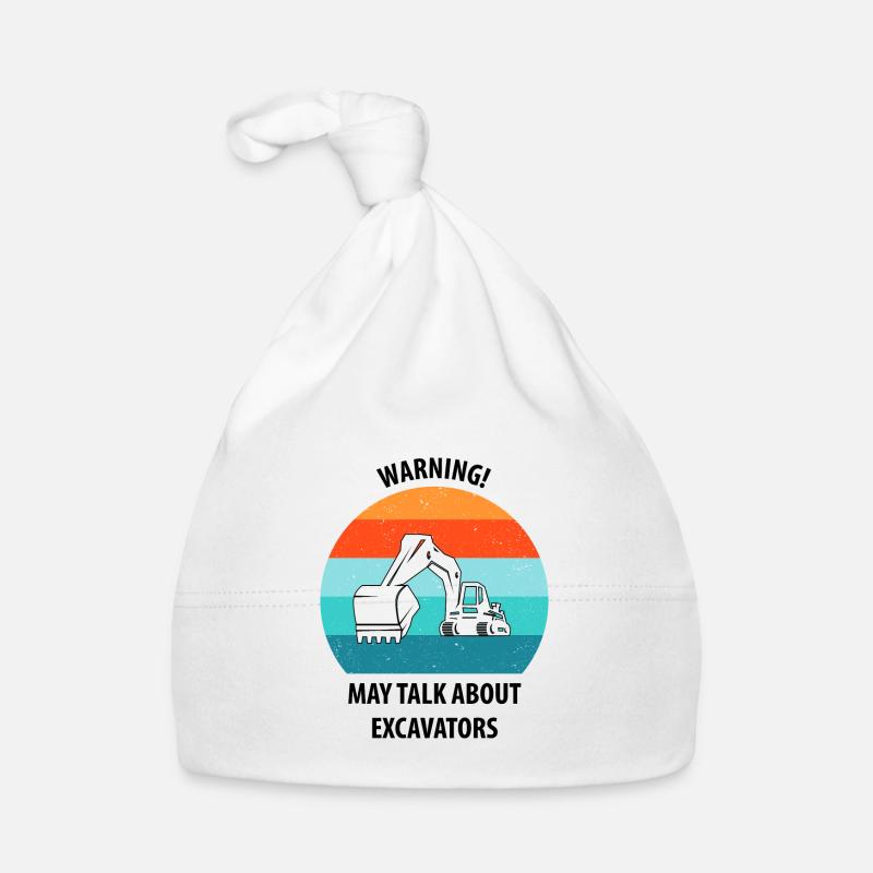 Bagger Baggerfahrer Baggerwagen Baby Bio-Mütze