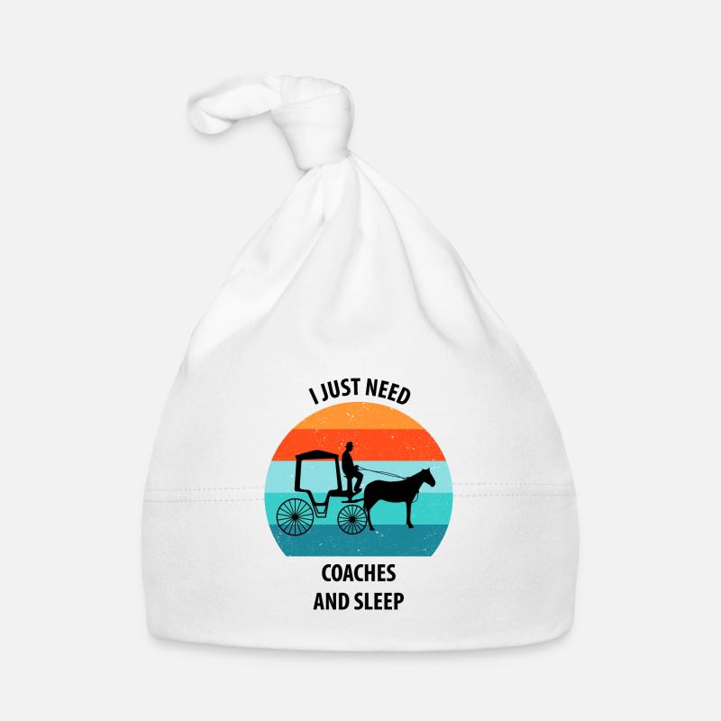 Calèche de cocher Calèche tirée par des chevaux Calèche Bonnet bio Bébé