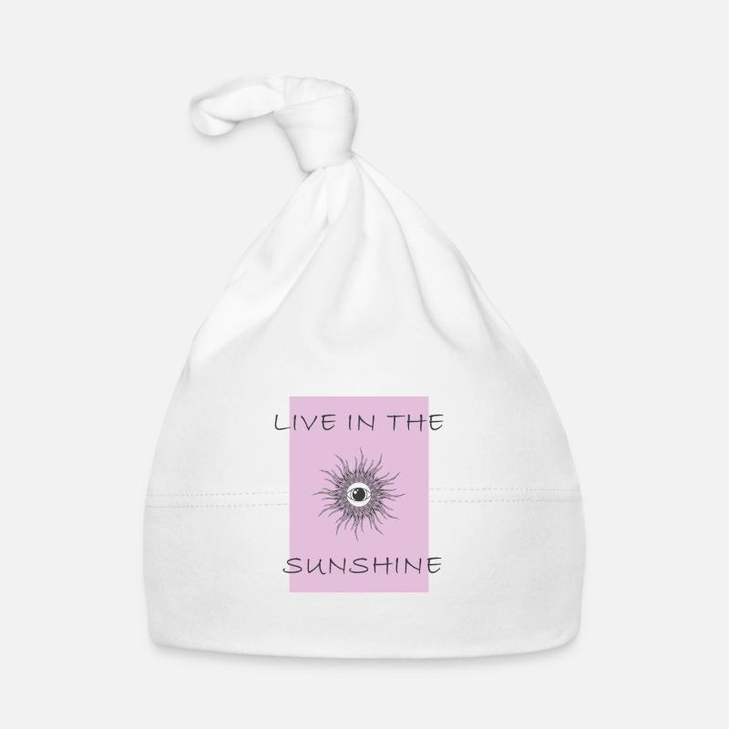 vivre au soleil - Bonnet bio Bébé - blanc