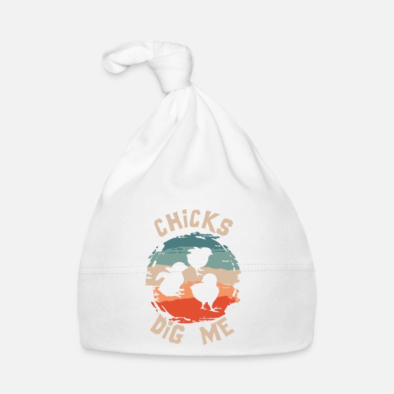 Chicks Dig Me Funny Easter Chicken Bonnet bio Bébé
