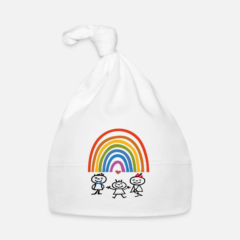 Kindertag Regenbogen Baby Bio-Mütze
