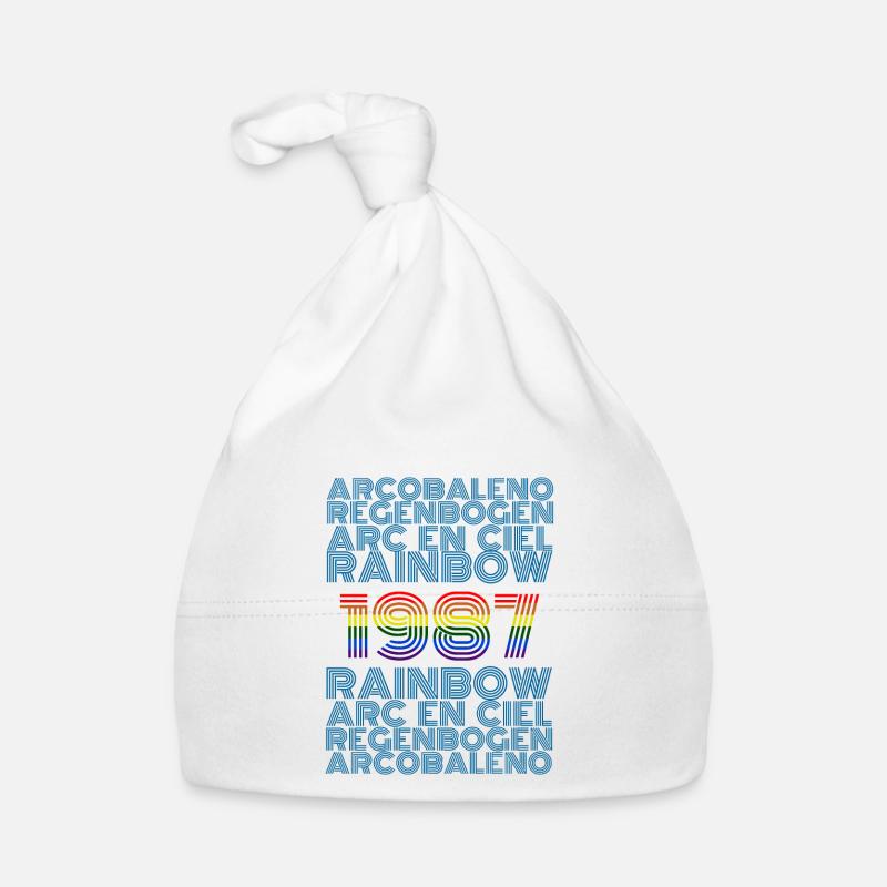 Regenbogen 1987 Baby Bio-Mütze