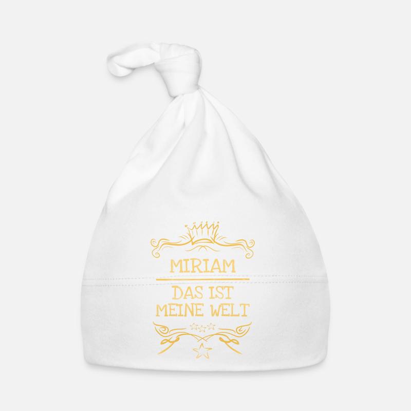 Mädchenname Miriam Baby Bio-Mütze