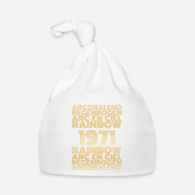 Rainbow 1971 Organic Baby Cap