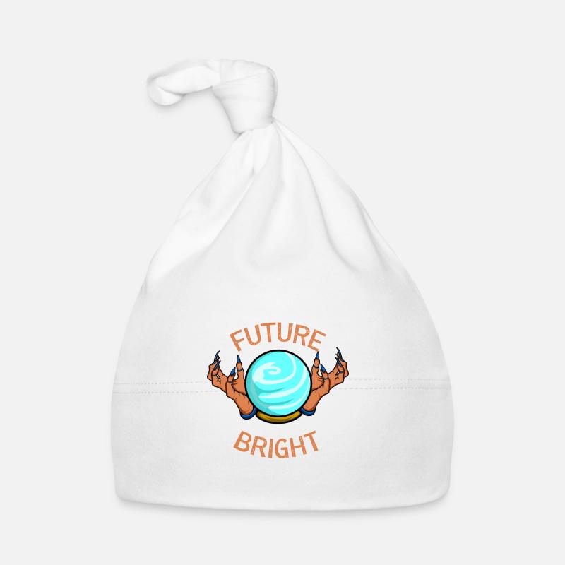 Zukunft sieht hell aus Überzeugte oder optimistisc Baby Bio-Mütze