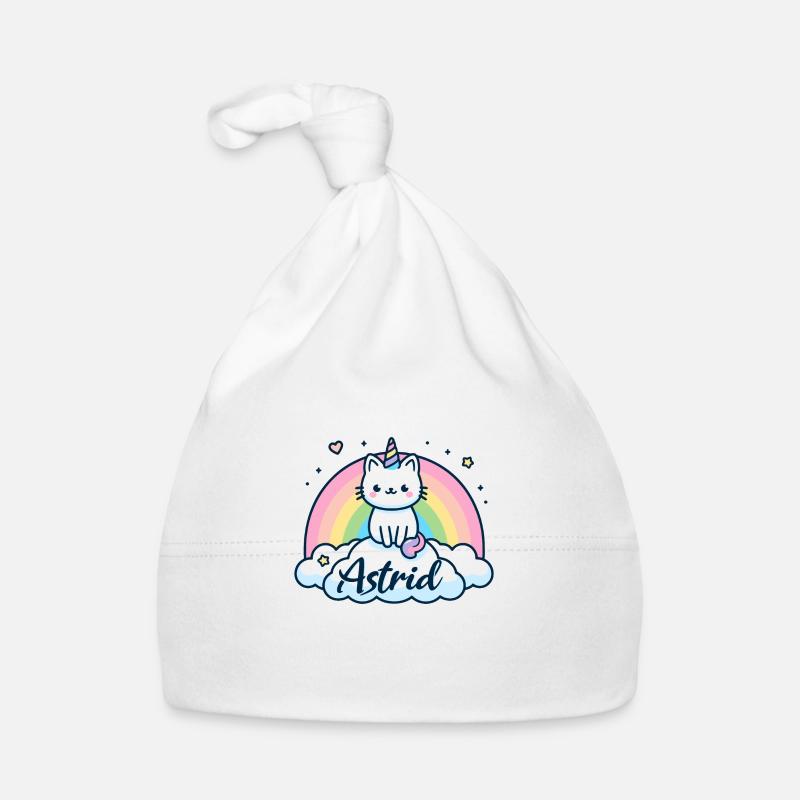 Astrid Name Vorname Einhornkatze Baby Bio-Mütze