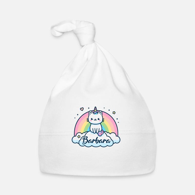 Barbara Name Vorname Einhornkatze Baby Bio-Mütze