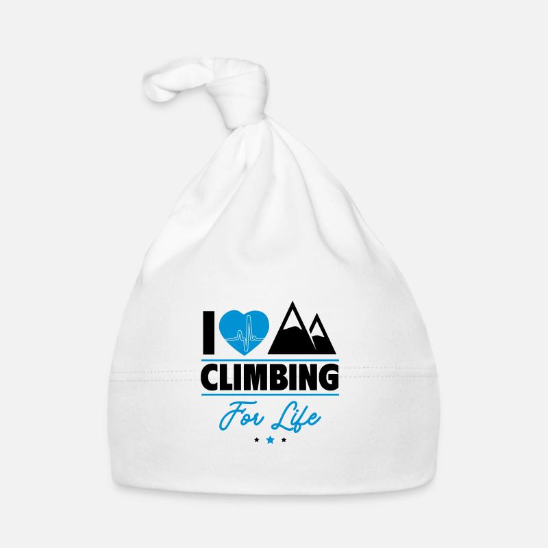 I love climbing – Made for life Organic Baby Cap