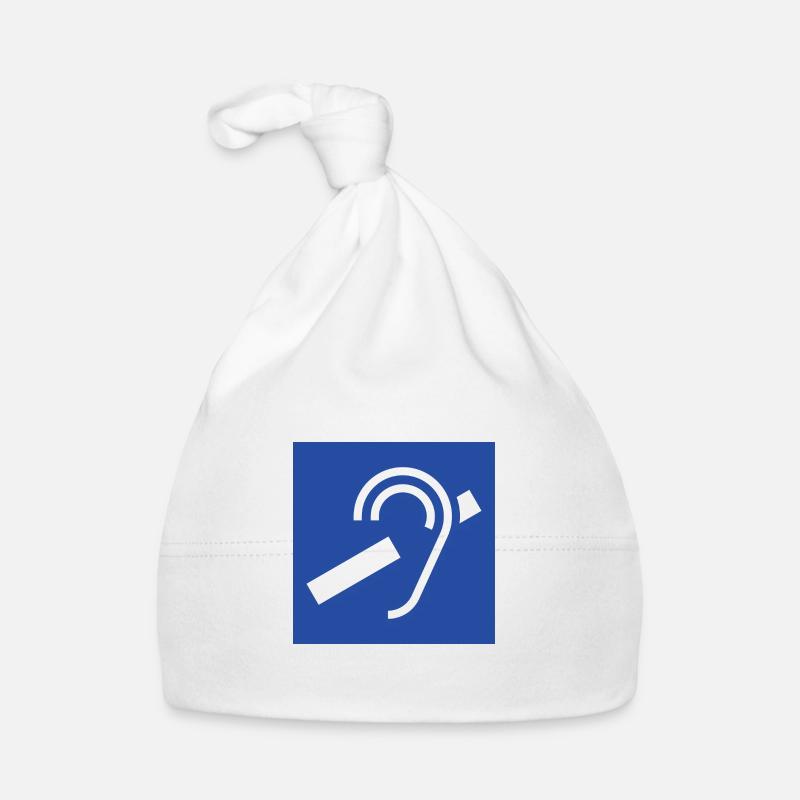 Hearing Symbol Organic Baby Cap