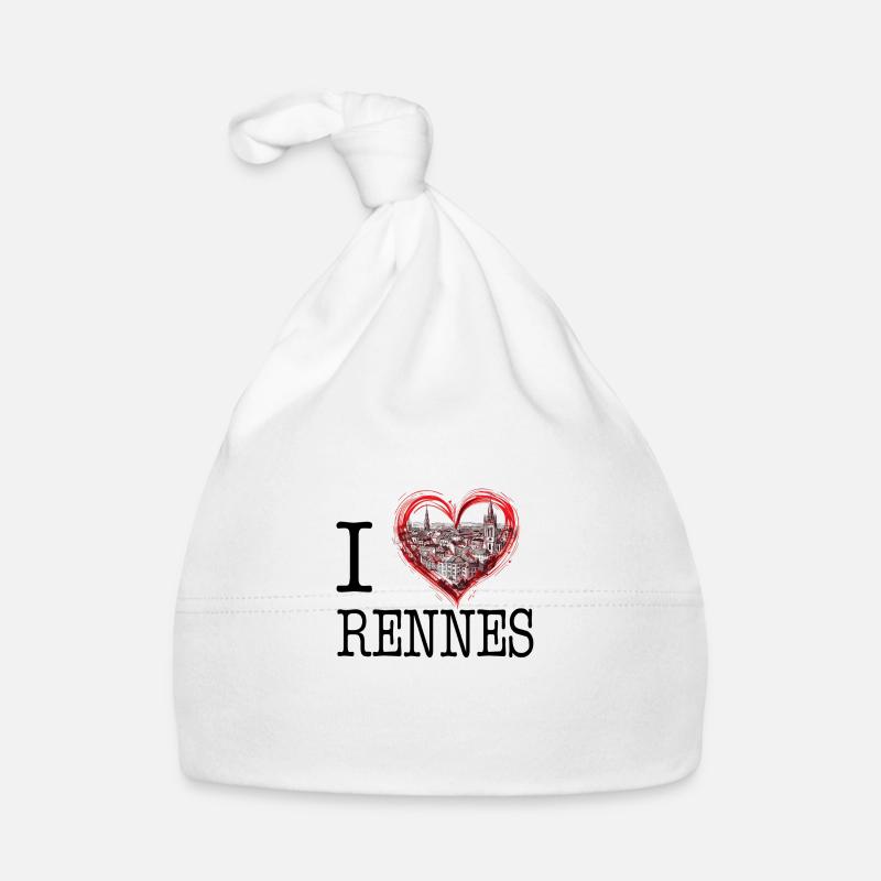 Ich liebe Rennes Baby Bio-Mütze