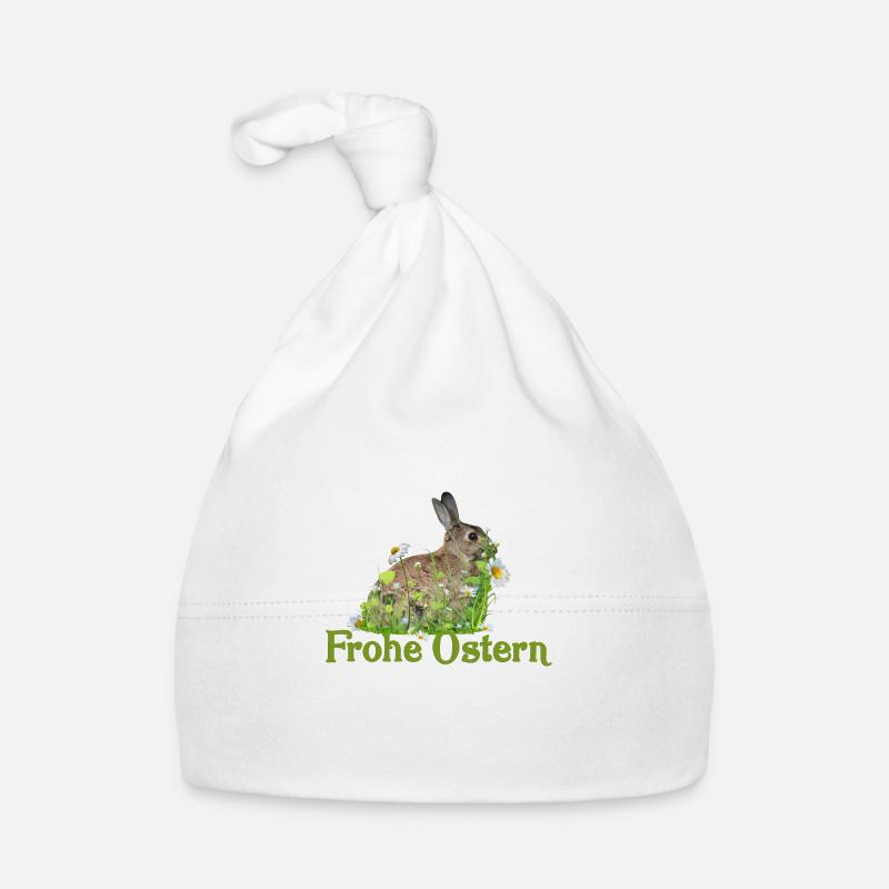 Frohe Ostern Baby Bio-Mütze