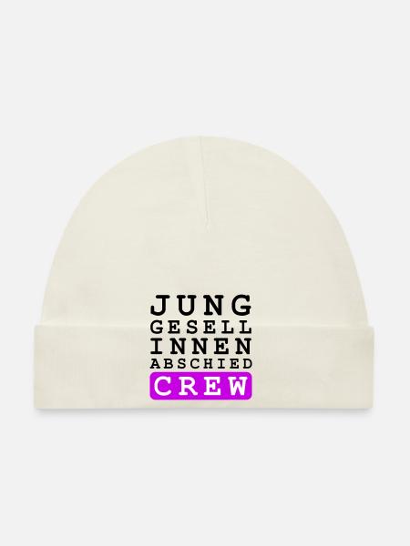 Hen Party Crew Hen - Organic Baby Cap - white - Front