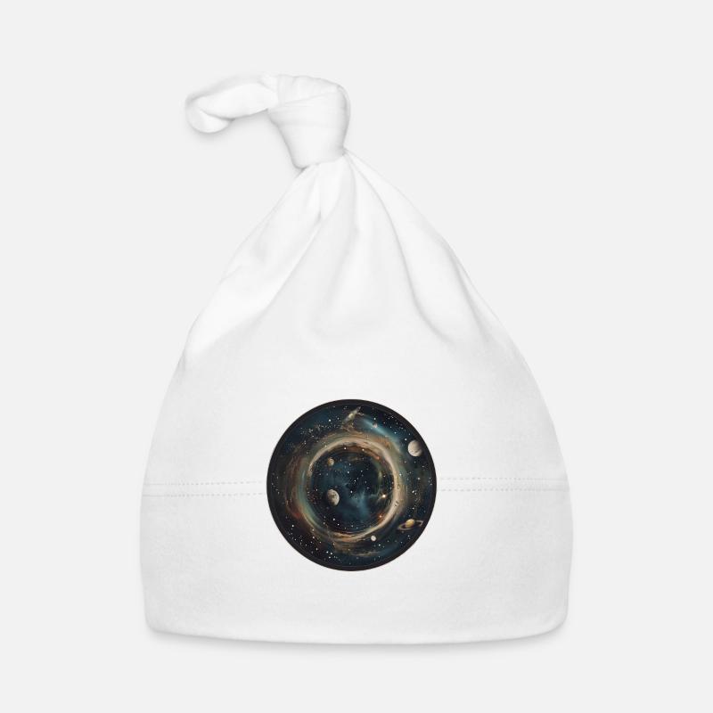 Cosmic Dance: Celestial Solar System Astronomy Organic Baby Cap