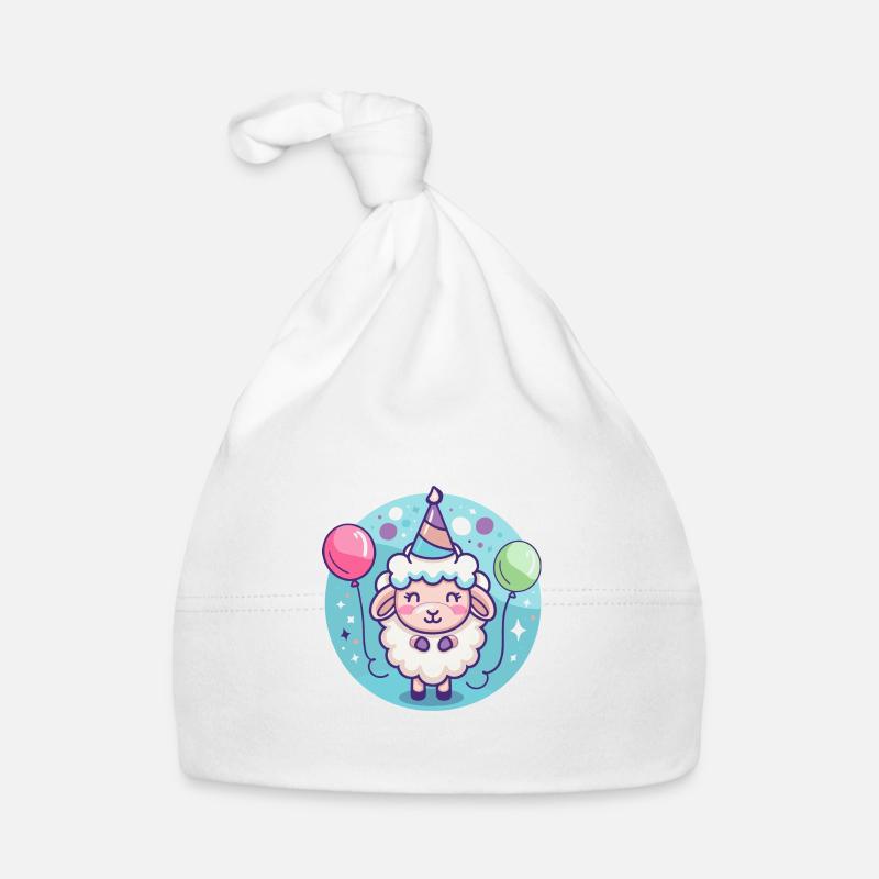 Sheep Birthday Comic Organic Baby Cap