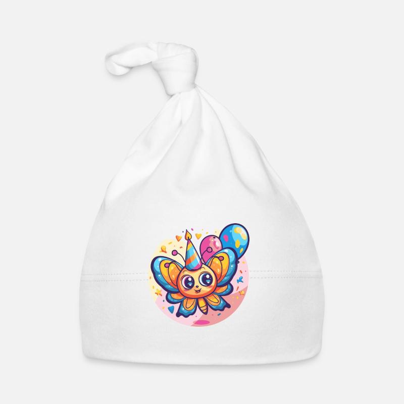 Papillon Anniversaire BD Bonnet bio Bébé
