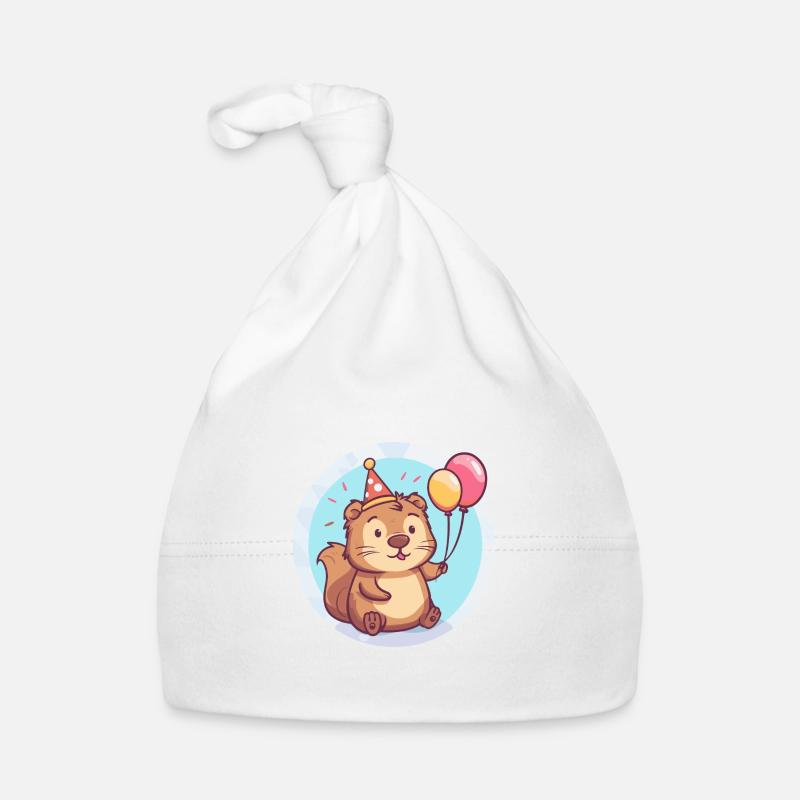 Bande dessinée d’anniversaire de castor Bonnet bio Bébé