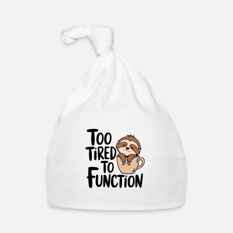 Too tired to function Organic Baby Cap