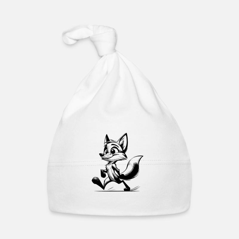 Fox Drawing Sly Fox Organic Baby Cap