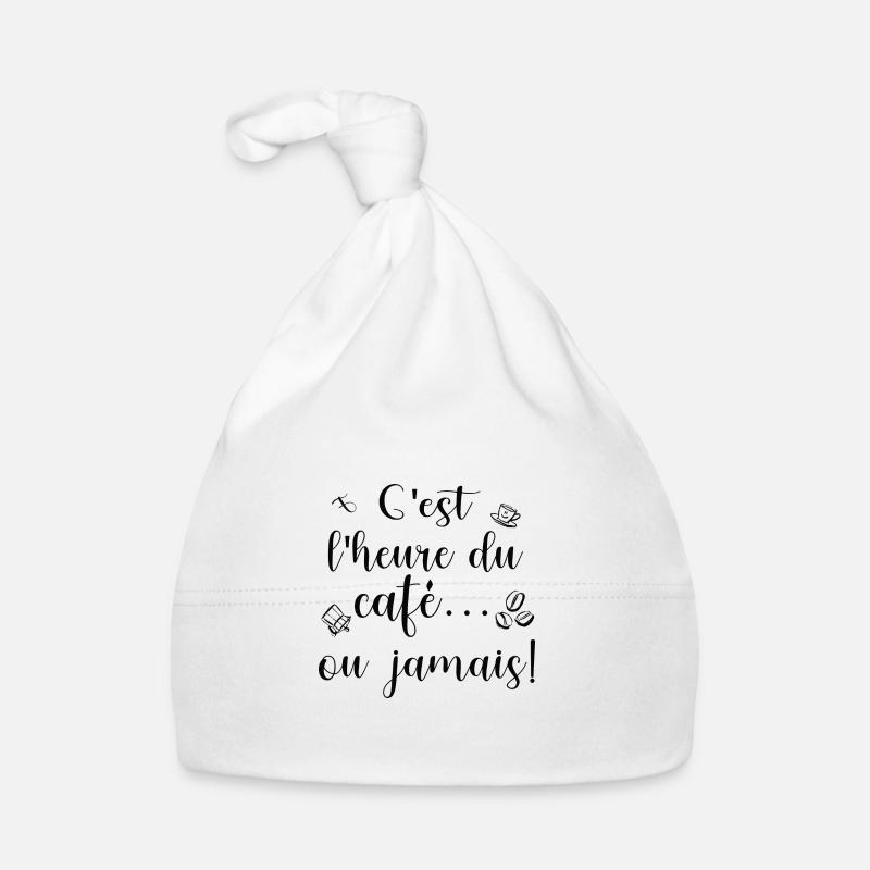 C'est l'heure de café ou jamais! Bonnet bio Bébé