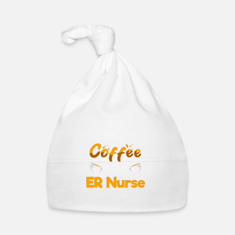 Half Coffee Half ER Nurse Funny Emergency Nurse Baby Bio-Mütze