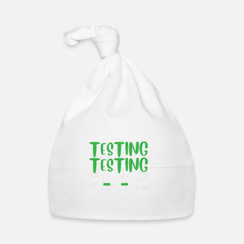 Funny Test Day Exam Teacher Student School Organic Baby Cap