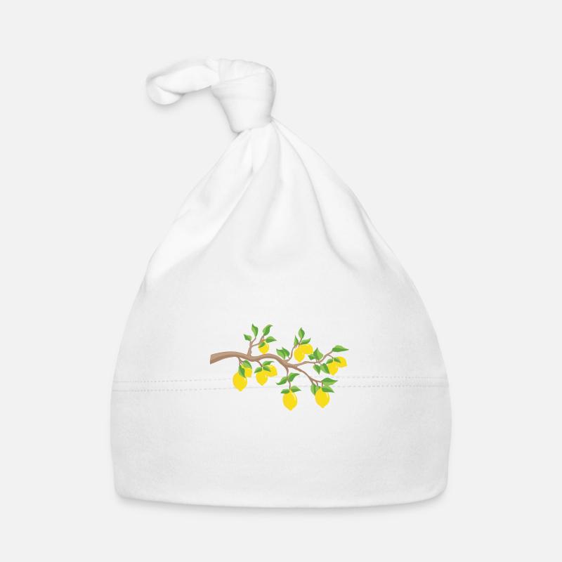 citron - Bonnet bio Bébé - blanc