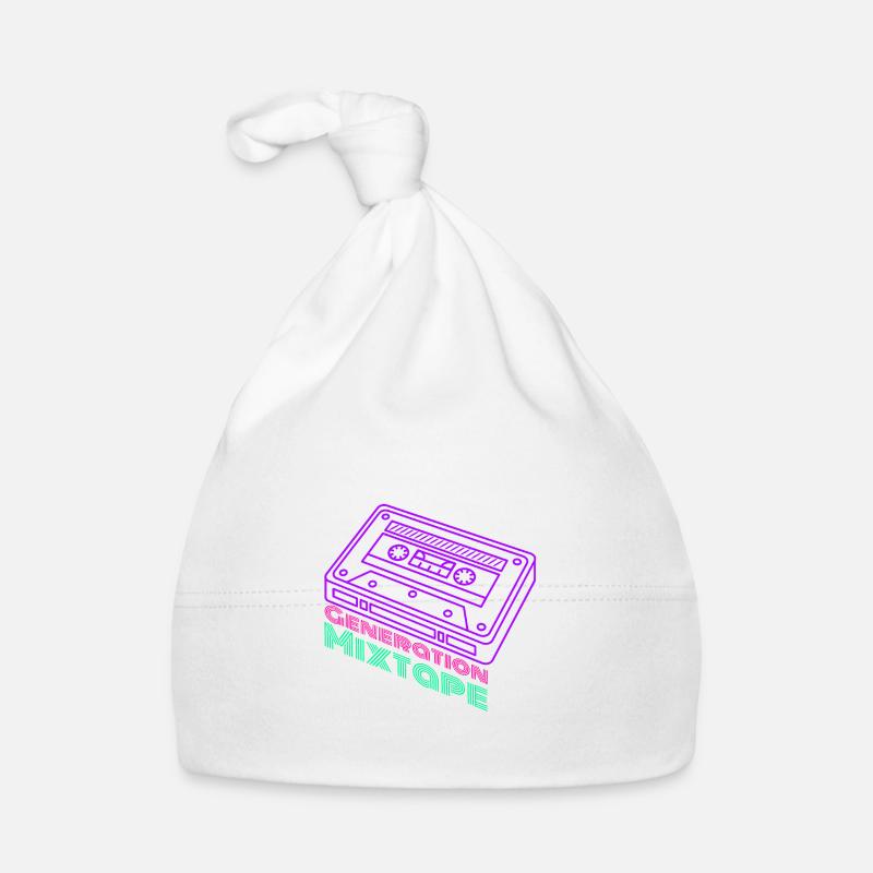 Generation Mixtape Kidcore Cassette Idée cadeau Bonnet bio Bébé