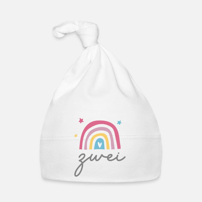 Zwei / Zweiter Geburtstag / 2. Geburtstag Baby Bio-Mütze