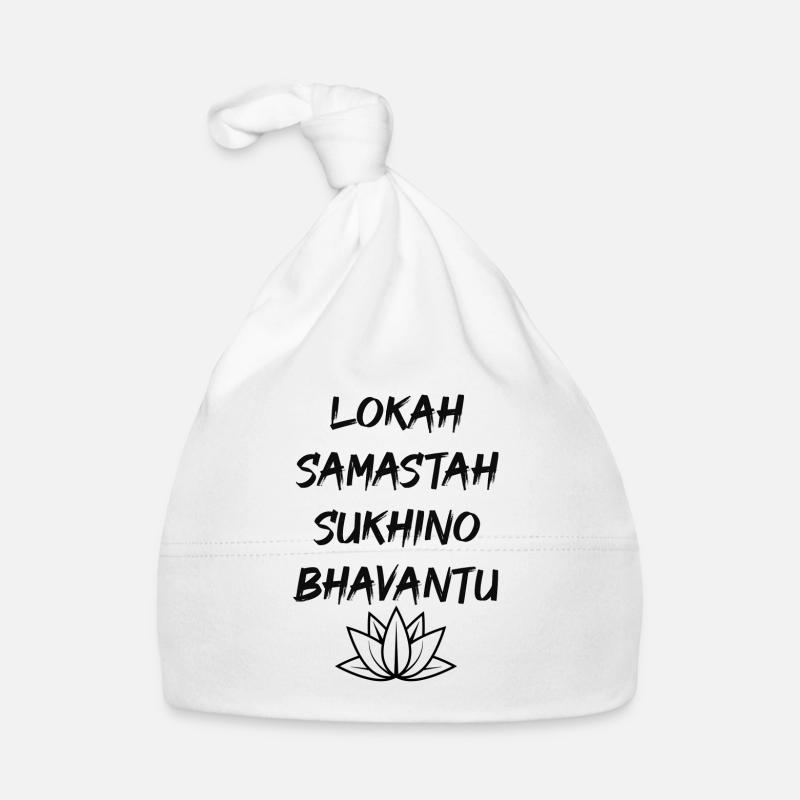Lokah Samastah Sukhino Bhanvantu Mantra Baby Bio-Mütze