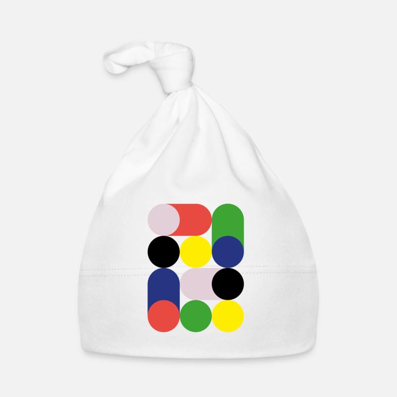 Design Bauhaus - Bonnet bio Bébé - blanc