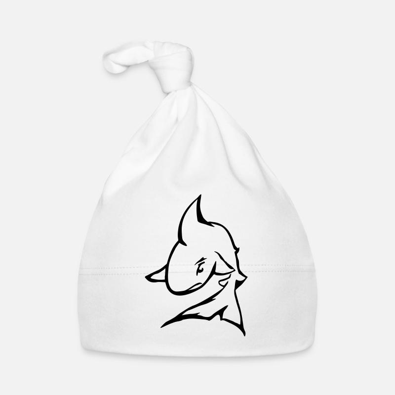dessin au trait requin Bonnet bio Bébé
