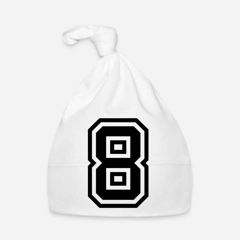 8 Zahl symbol Baby Bio-Mütze