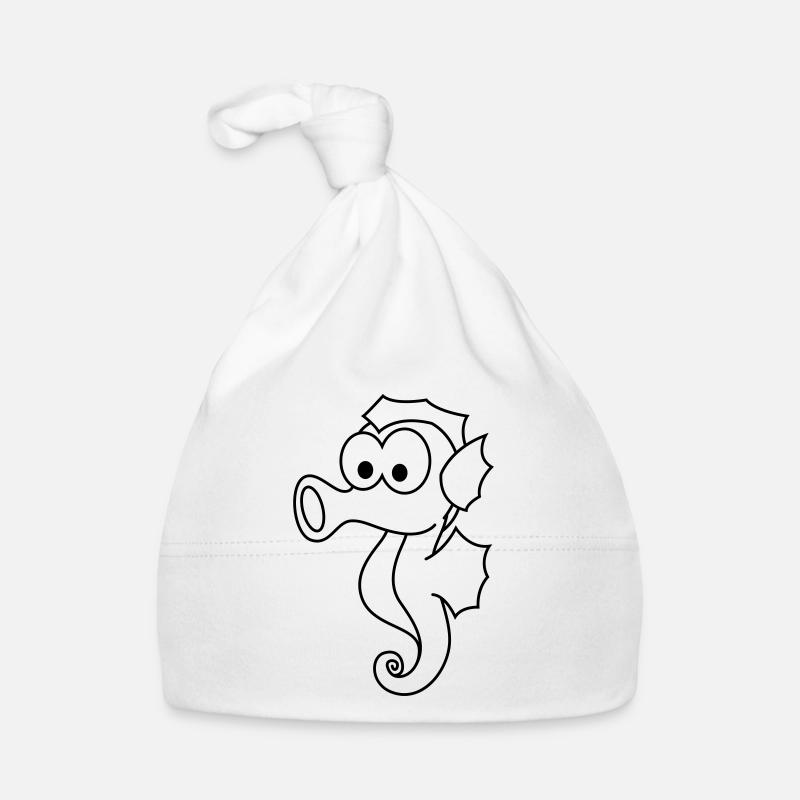 Seepferdchen Comic Tier Baby Bio-Mütze