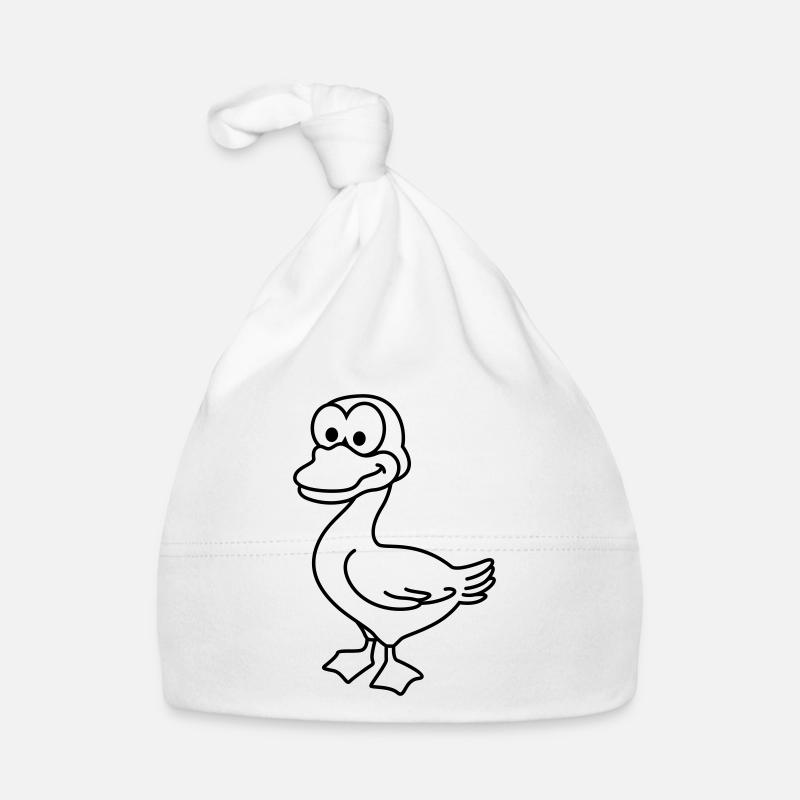 Ente Comic Tier Baby Bio-Mütze