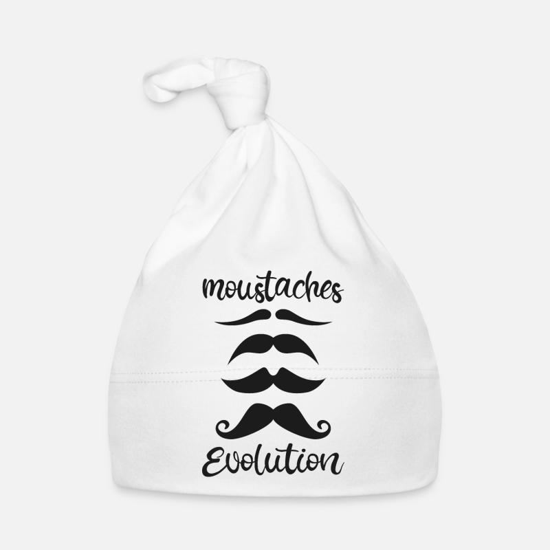 Moustache evolution Organic Baby Cap