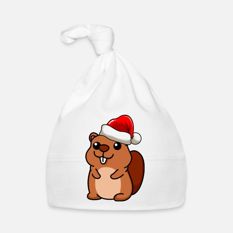 Biber Comic Weihnachten Baby Bio-Mütze