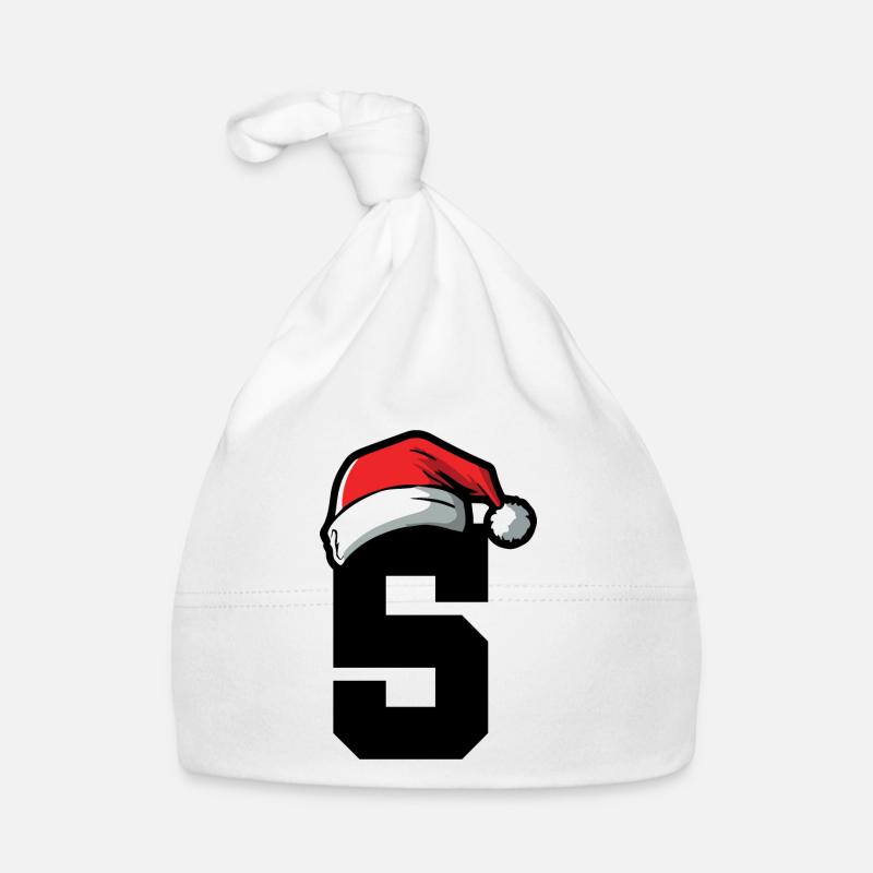 5 Number Christmas Organic Baby Cap