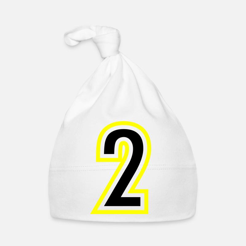 2 Number College Organic Baby Cap