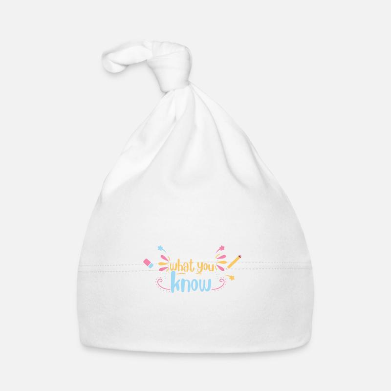 Jour de test Montrez ce que vous savez Enseignant de jour de test Bonnet bio Bébé