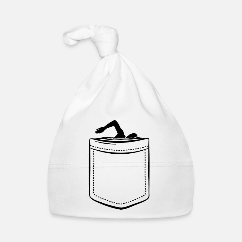 Kraul Schwimmen in der Tasche - Brusttasche Baby Bio-Mütze