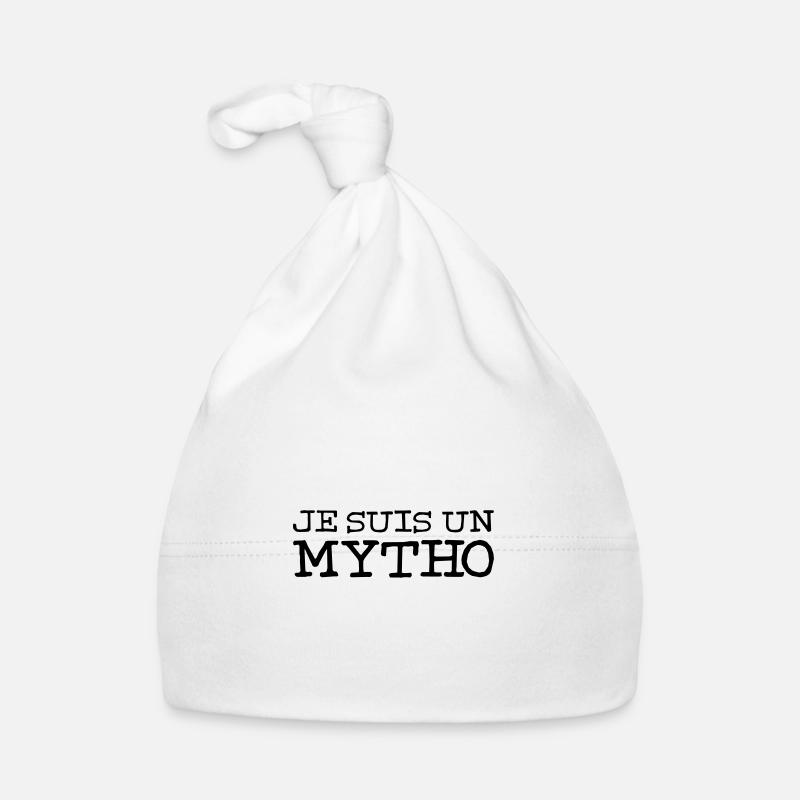 Je suis un mytho - Bonnet bio Bébé - blanc