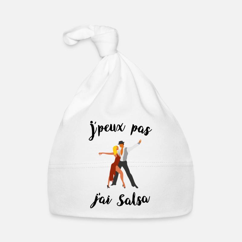 J'peux pas j'ai salsa - Bonnet bio Bébé - blanc